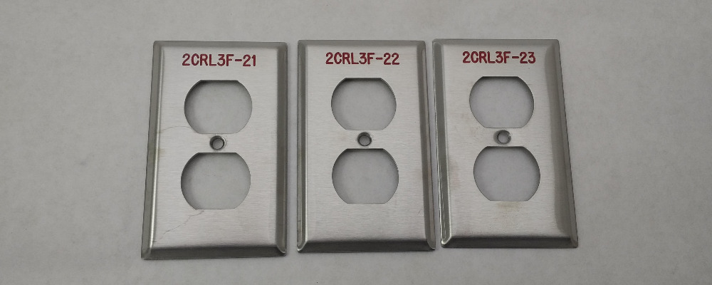 engraving stainless steel covers