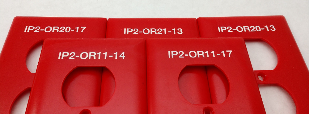Engraved Cover Plates for Fire Protection Center