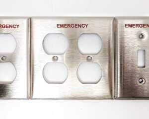 Engraved Stainless Switchplates