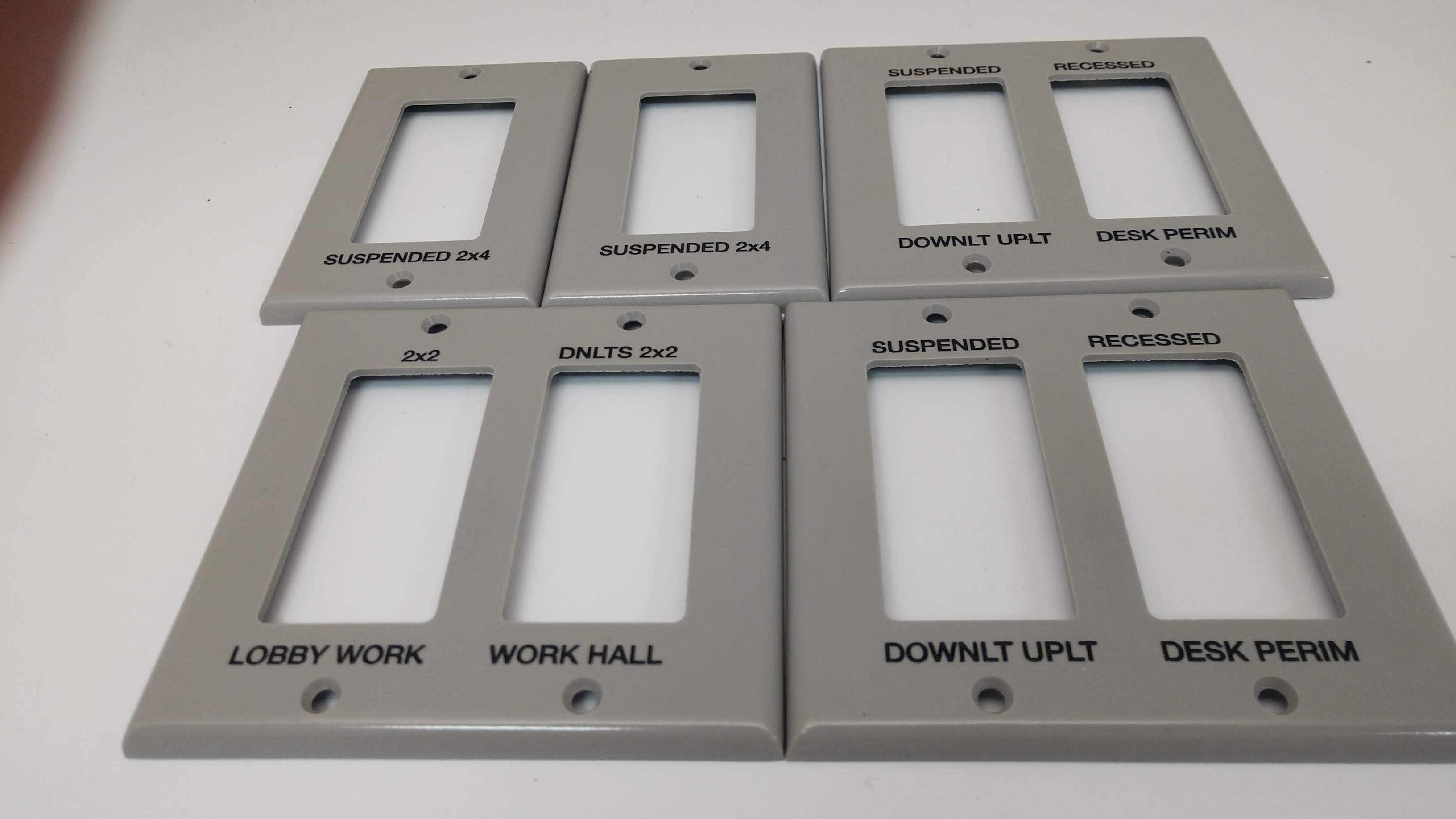 Engraved Switch plates. Switch plate engraving for education